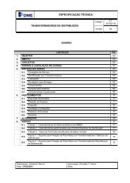 ESPECIFICAÇÃO TÉCNICA TRANSFORMADORES DE DISTRIBUIÇÃO 07-02-15