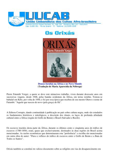 OrixÃ¡s - Asociacion Cultural de Capoeira Angola