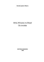 Alma Africana no Brasil Os iorubás