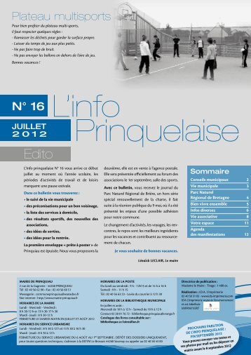 NumÃ©ro 16 Juillet 2012 - PRINQUIAU