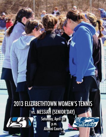 2013 elizabethtown women's tennis - Elizabethtown College Athletics