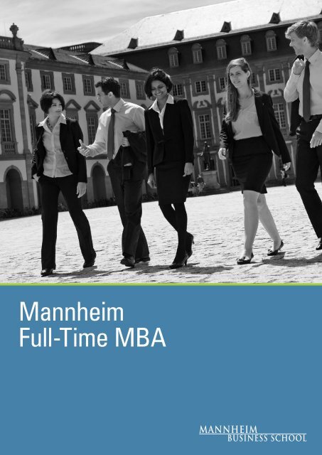 Mannheim Full Time Mba Brochure Mannheim Mba