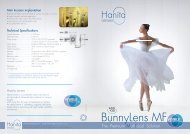 BunnyLens MF - Product brochure ***NEW - Hanita Lenses