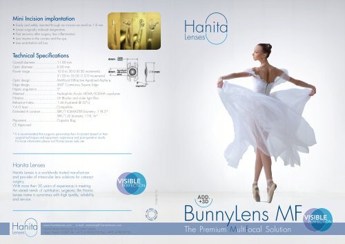 BunnyLens MF - Product brochure ***NEW - Hanita Lenses