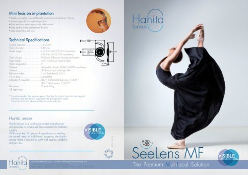 SeeLens MF - Product Brochure - Hanita Lenses