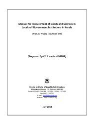 Procurement Manual for LSGIs - Kila