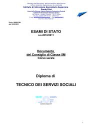 Tecnico dei servizi sociali Nome - IIS Paolo Frisi Milano