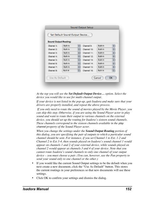 Isadora Manual v1.3 - TroikaTronix