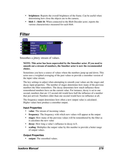 Isadora Manual v1.3 - TroikaTronix