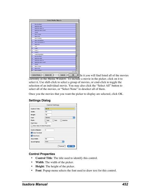 Isadora Manual v1.3 - TroikaTronix