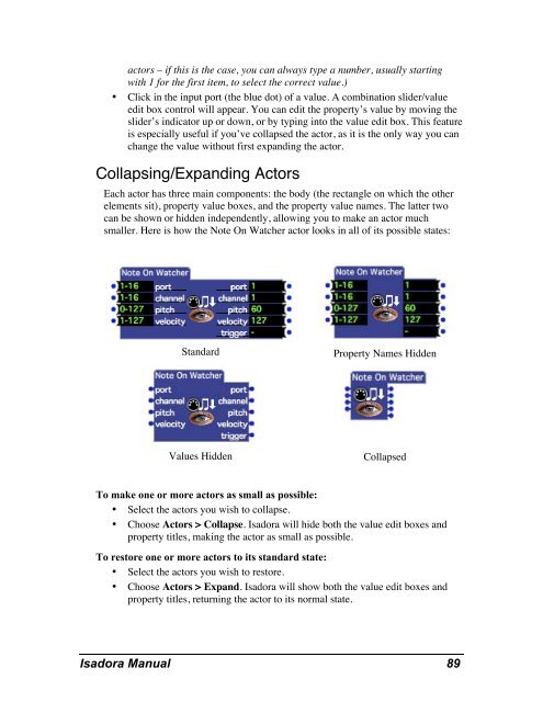 Isadora Manual v1.3 - TroikaTronix