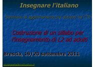 Insegnare l’italiano