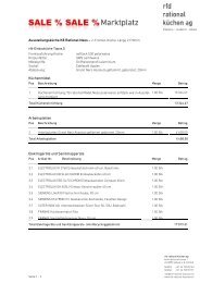 Detailbeschrieb (pdf) - rfd rational küchen ag