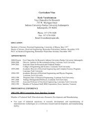Curriculum Vitae Kody Varahramyan - Research - Indiana University ...