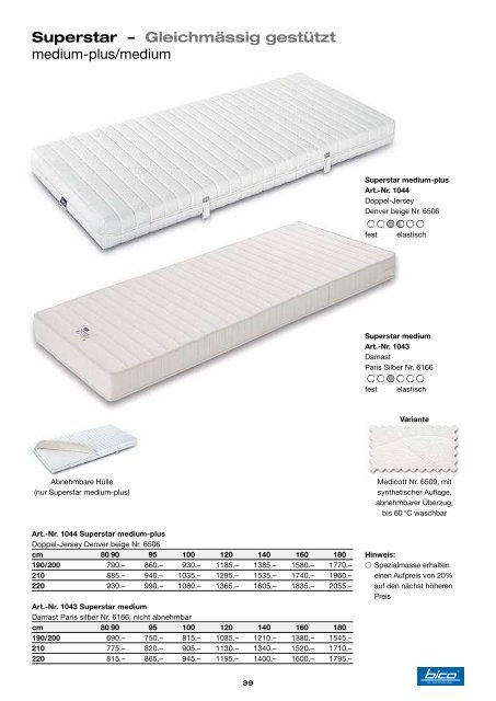 Gesamtkatalog für Handel Für ä tüüfä gsundä Schlaaf.