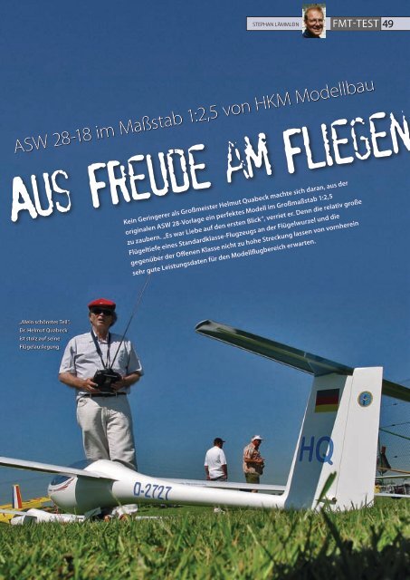 Datenblatt Segelflug - HKM Modellbau