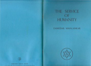 The Service of Humanity - Universal Theosophy