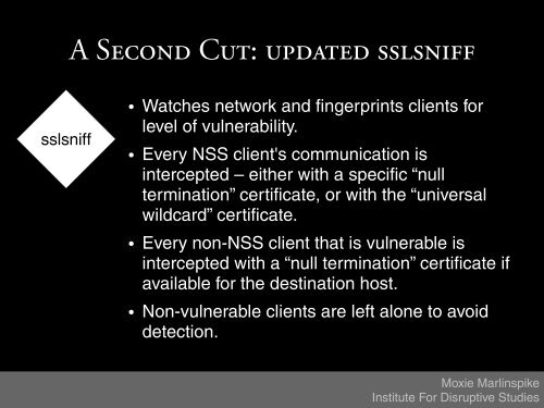 More Tricks For Defeating SSL In Practice