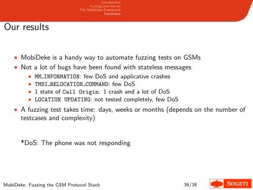 MobiDeke Fuzzing the GSM Protocol Stack