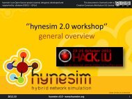 hynesim v2.0 workshop @HACK.LU2012