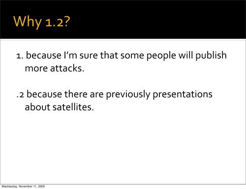 Playing in a Satellite environment 1.2