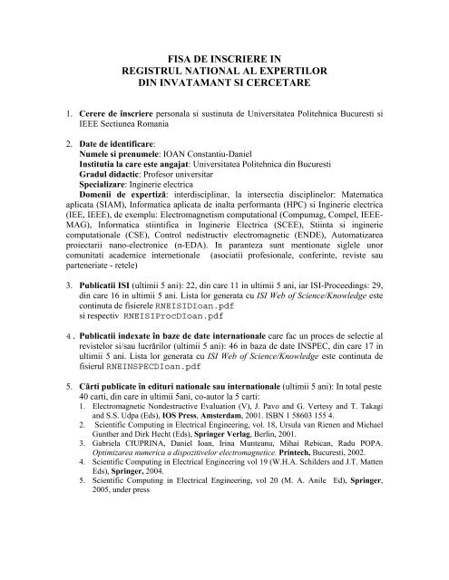 slit Novelist Document Fisa - Universitatea Politehnica din Bucuresti