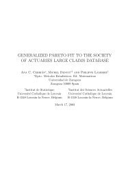 generalized pareto fit to the society of actuaries large claims database