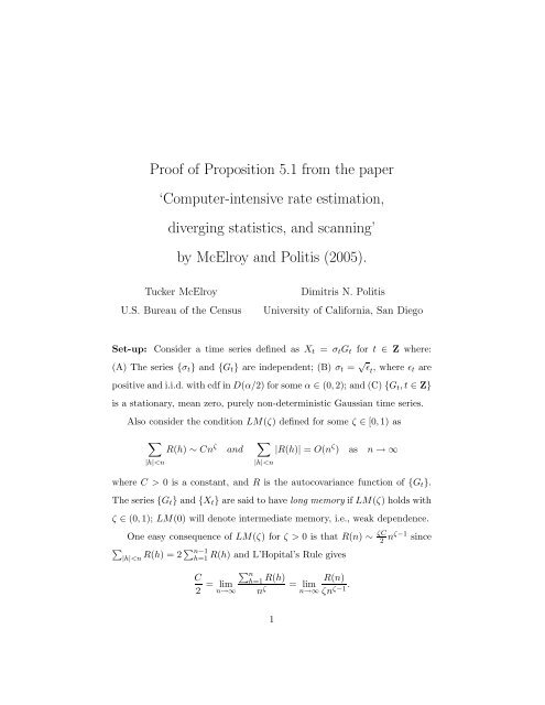 Proof Of Proposition 5 1 From The Paper Computer Intensive Rate Proof Of Proposition 5 1 From The Paper Computer Intensive Rate