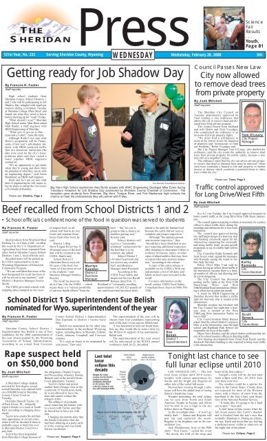 02-20-08 Wednesday.pdf - The Sheridan Press