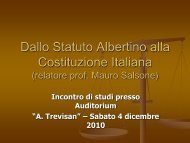Dallo Statuto Albertino alla Costituzione Italiana