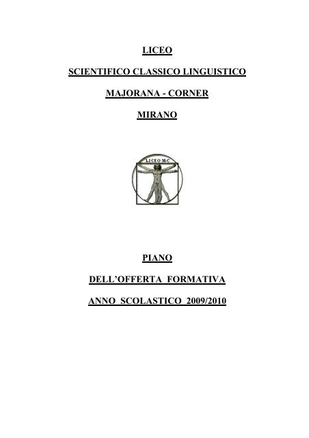 POF 2009/2010 - Liceo Statale "Ettore Majorana â Elena Corner"