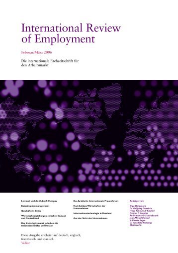 International Review of Employment - Rowlands International
