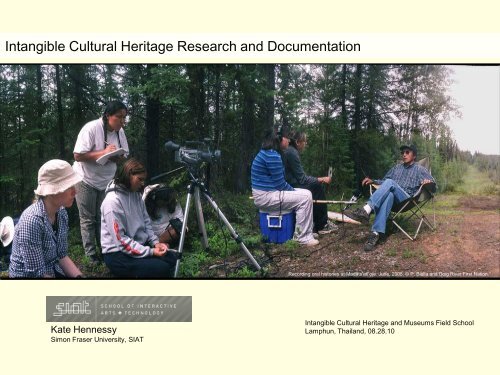 Intangible Cultural Heritage Research and Documentation