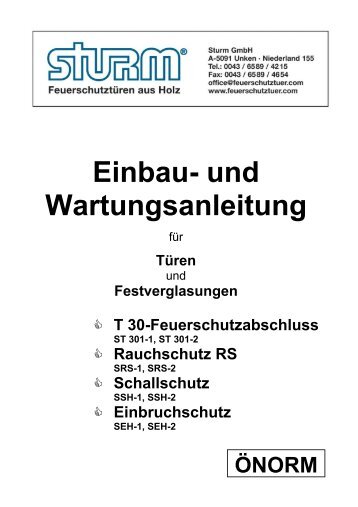 Einbau- und Wartungsanleitung