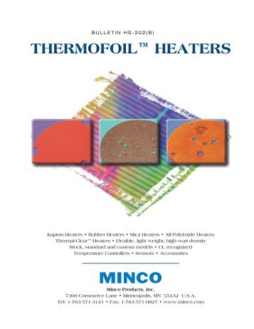 THERMOFOIL™ HEATERS - Temflex Controls