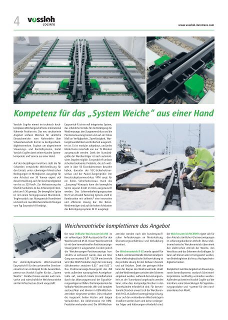 Vossloh InnoTrends - Vossloh auf der InnoTrans