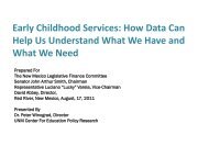 Early Childhood Services: How Data Can Help Us Understand What ...