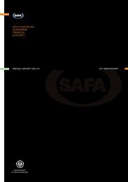 Annual Report for 2002 - South Australia Government Financing ...