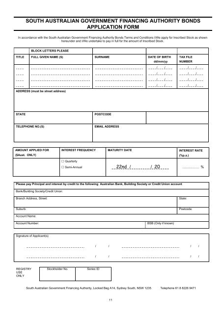 Prospectus and Application Form