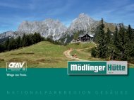 Die Geschichte der Mödlinger Hütte - Bergsteigerdörfer