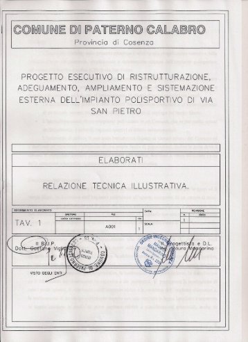 1-RELAZIONE TECNICA.pdf - Provincia di Cosenza