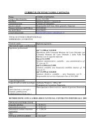 CURRICULUM VITAE VANDA CASTAGNA