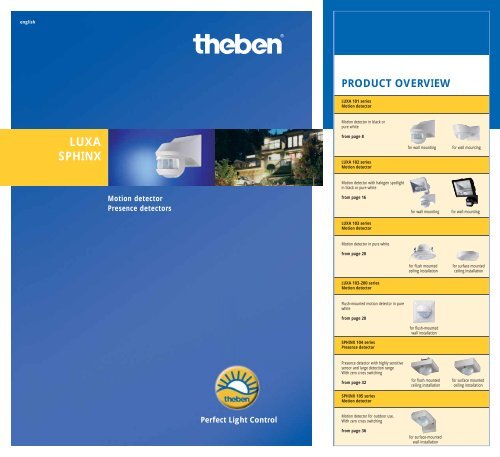 Theben AG - Motion detector & Presence detectors