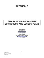 APPENDIX B AIRCRAFT WIRING SYSTEMS CURRICULUM AND LESSON PLANS