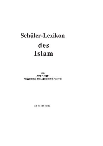 Schüler- Lexikon Des Islam - Arcelmedia