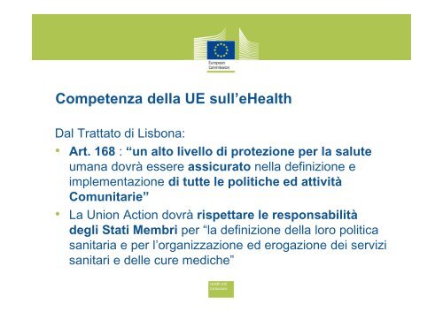 La Strada Europea verso l'eHealth