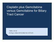 Cisplatin plus Gemcitabine versus Gemcitabine for Biliary Tract Cancer