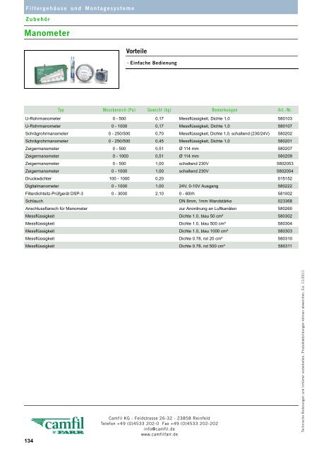 Filterklasse F5 - Camfil Farr