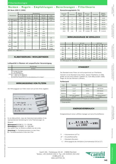 Filterklasse F5 - Camfil Farr