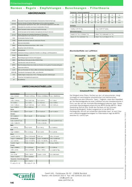 Filterklasse F5 - Camfil Farr